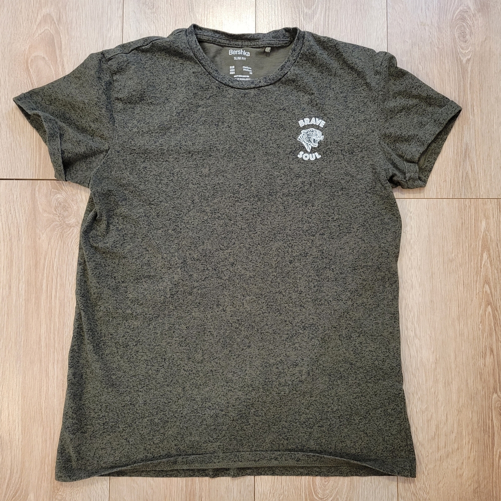 Brave Soul Men's Green T-Shirt